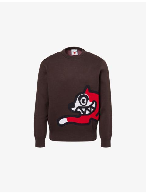 Running Dog Cotton-Knit Jumper