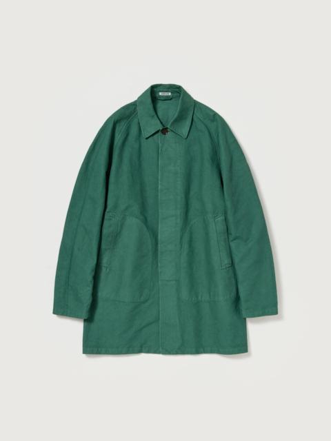 GARMENT-DYED ORGANIC COTTON HEAVY TWILL SHORT COAT