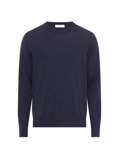 Palco Knit Sweater in Electric Navy Virgin Wool