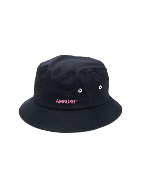 logo-embroidered bucket hat