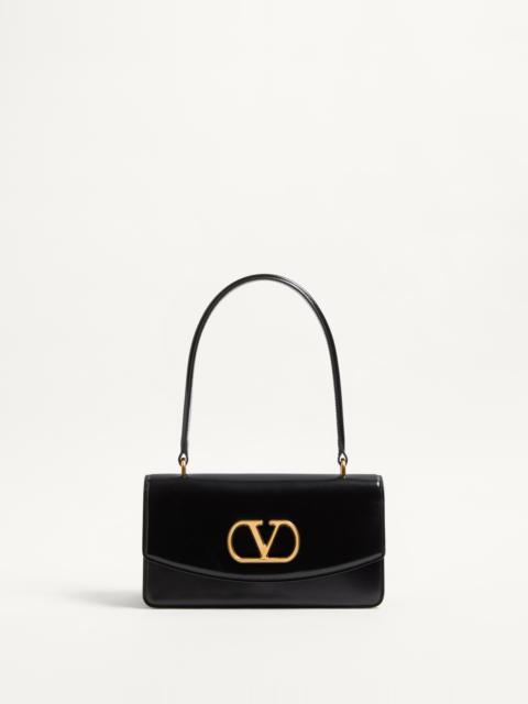 VALENTINO GARAVANI VAIN BAG WITH HANDLE IN SHINY CALFSKIN