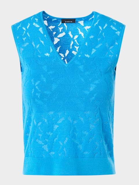 Whitecaps Knit V-Neck Vest