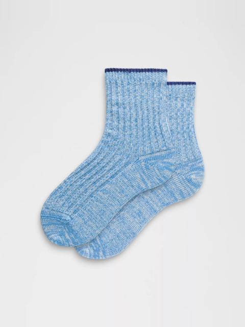 Unisex Quarter-Length Ragg Socks