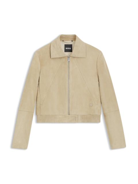 BLOUSON-STYLE JACKET IN SOFT-TOUCH SUEDE