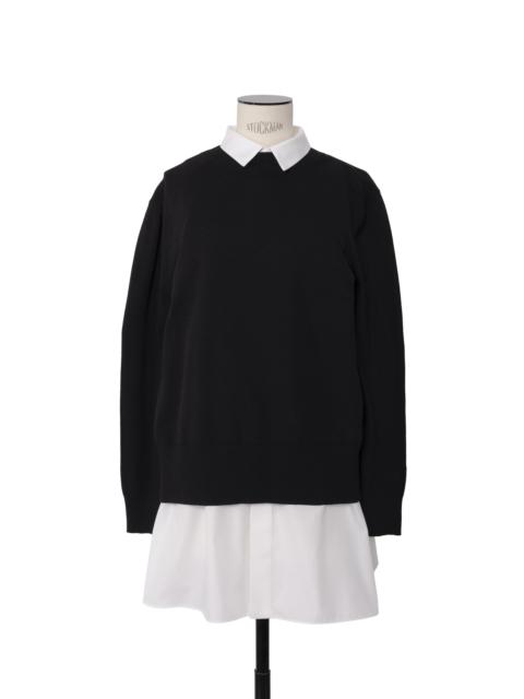 Poplin x Cotton Knit Dress