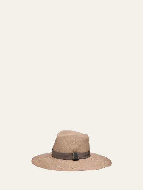 Straw Fedora with Monili Band