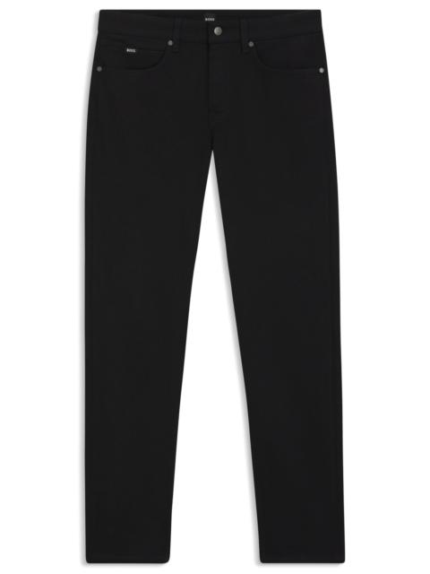 DELAWARE SLIM-FIT JEANS IN BLACK-BLACK ITALIAN DENIM