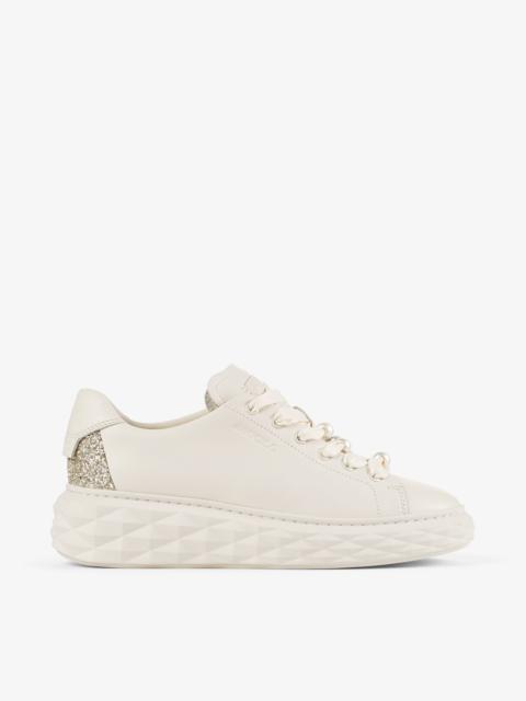 Diamond Light Maxi F
Latte Smooth Leather and Coarse Glitter Trainers