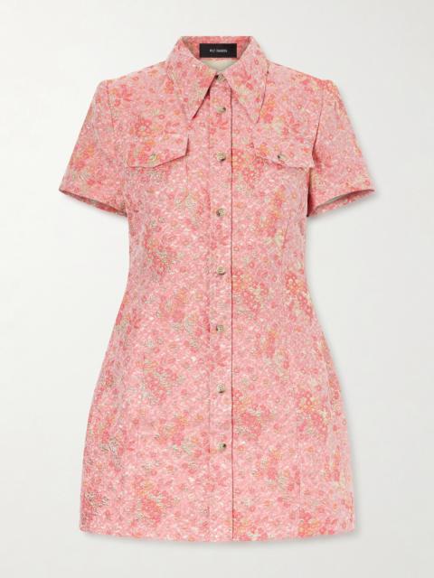 Chavela Cotton-blend Cloqué Mini Dress