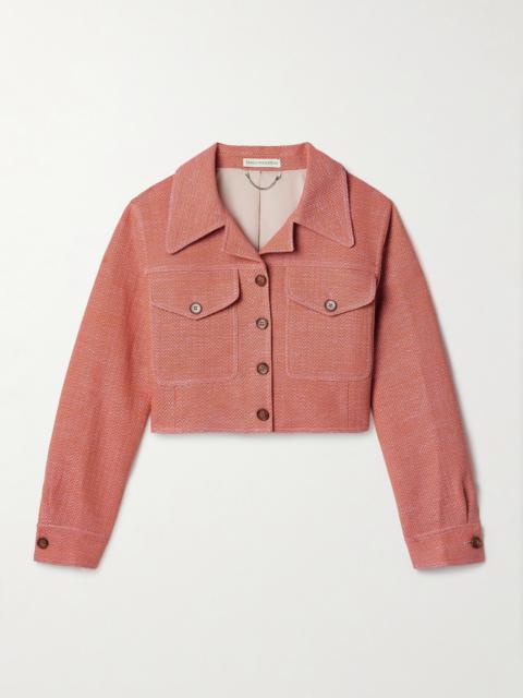 Nics Cropped Cotton-blend Tweed Jacket