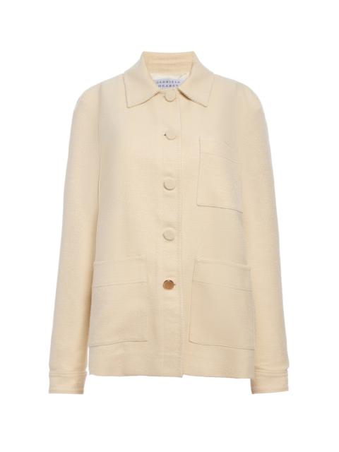 Ulu Chore Jacket in Ivory Silk Tweed
