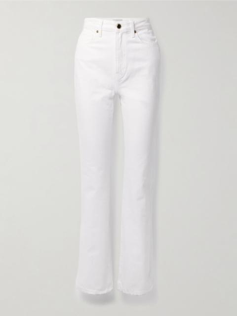 Danielle high-rise straight-leg jeans White