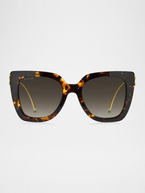 Bold Pegaso Curved Acetate Sunglasses