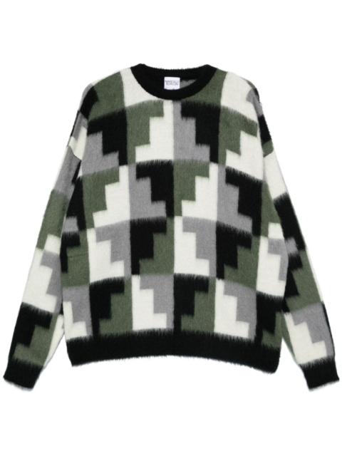 Aop Damier sweater