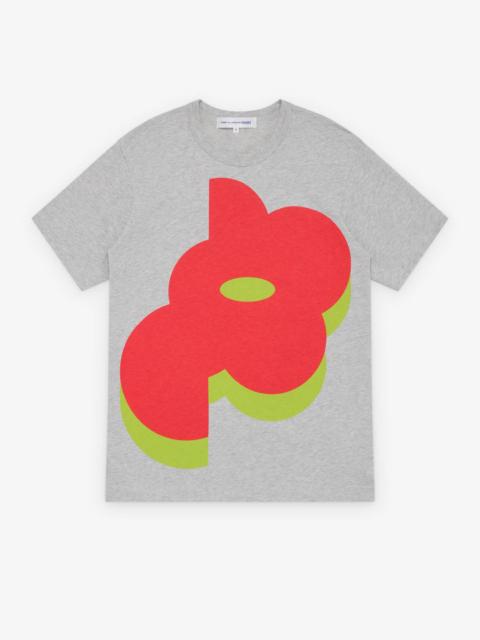 Bold Red-Green Splotch Printed Tee