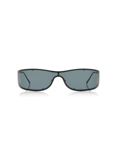 Shield Metal Sunglasses black