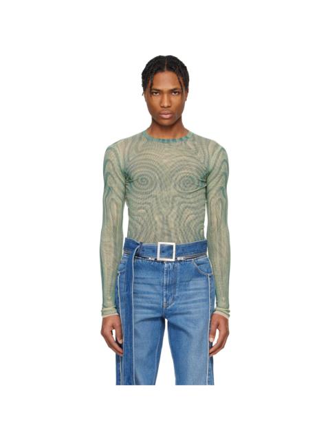 Blue 'The Spirale' T-shirt