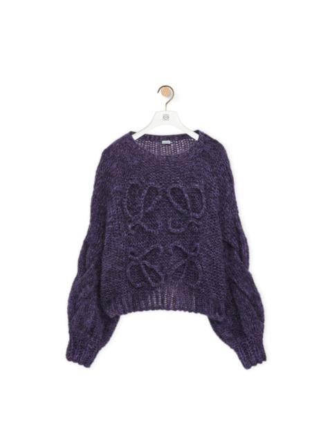 Anagram sweater in mohair blend