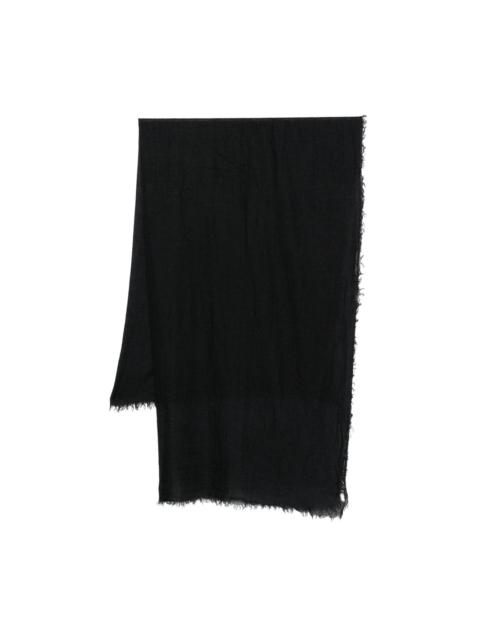 frayed-edge scarf