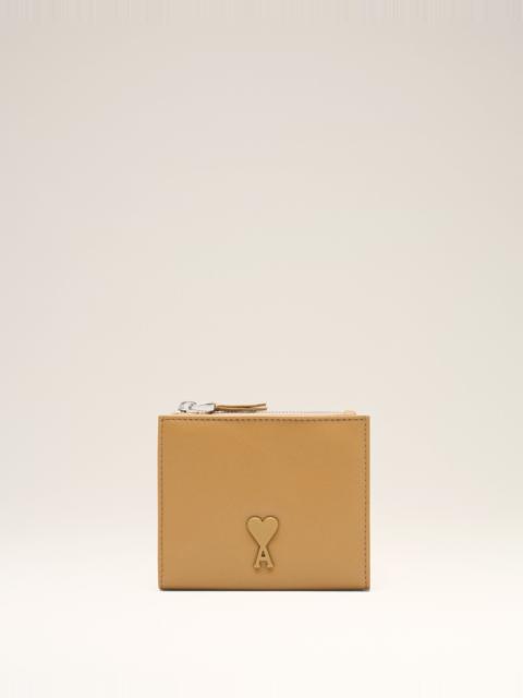 YELLOW COWHIDE LEATHER VOULEZ-VOUS FOLDED WALLET