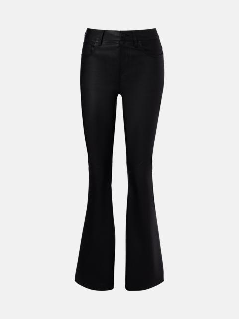 Sophie leather bootcut pants
