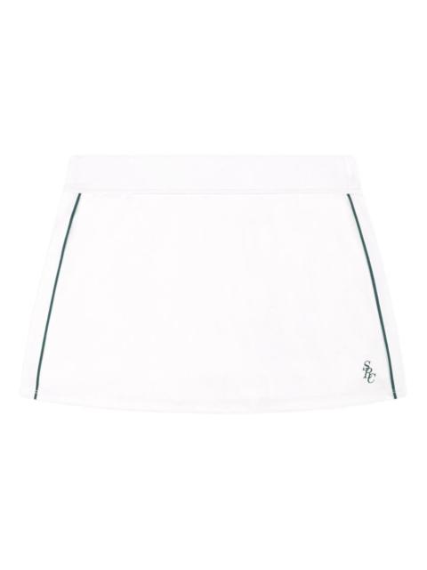 side-stripe mini skirt