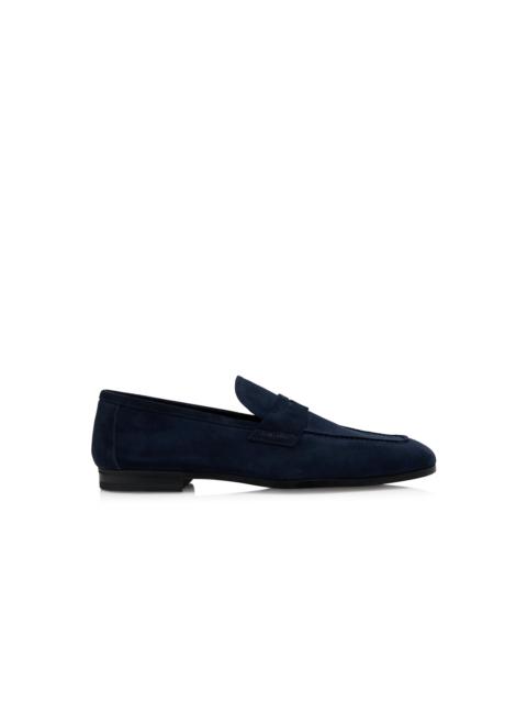 SUEDE SEAN TWISTED BAND LOAFER