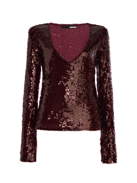Sequined Top brown