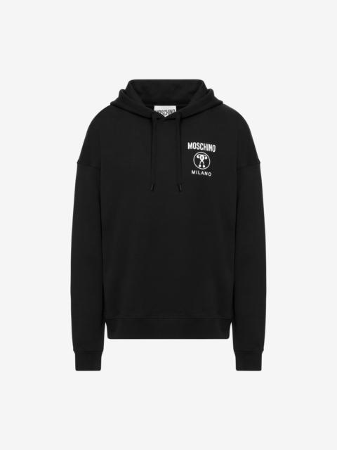 DOUBLE QUESTION MARK HOODED SWEATSHIRT