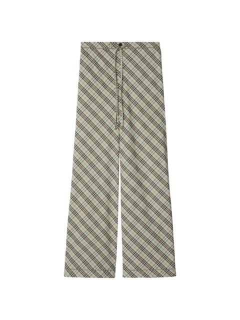 checked trousers