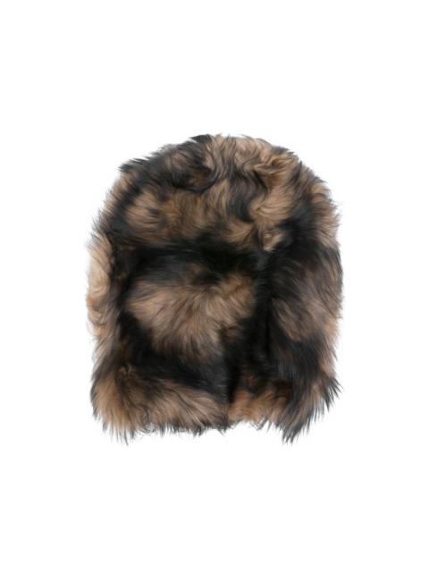 shearling hat