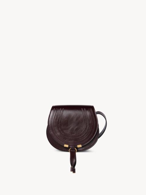 SMALL MARCIE SADDLE BAG IN SHINY LEATHER