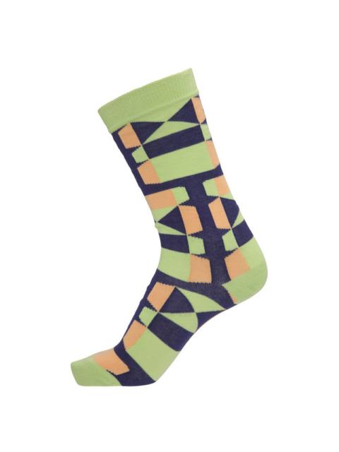 UNFOLDED SOCKS HOMME - GREEN SUNSET FOLD