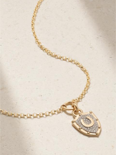 Protection + Fine Belcher 18-karat Gold Diamond Necklace