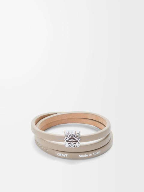 Anagram Bombé twist bracelet in calfskin