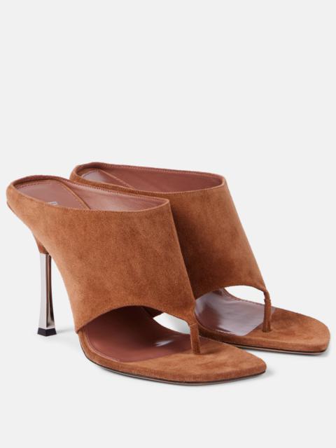 Lorena 100 suede thong sandals