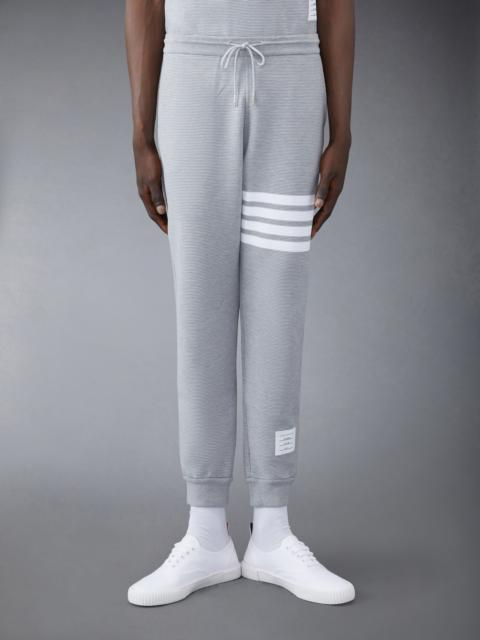 Light Grey Cotton Ottoman Rib 4-Bar Sweatpant