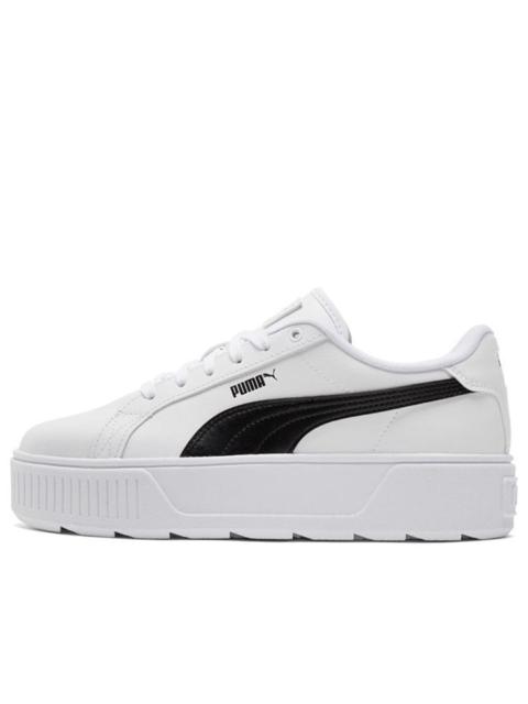(WMNS) PUMA Karmen Leather 'White Black' 384615-02