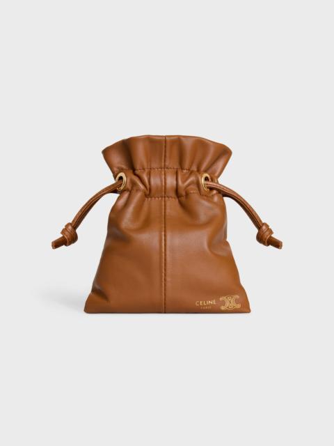 MICRO CRYSTAL POUCH IN SMOOTH LAMBSKIN