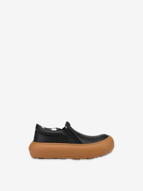 CALFSKIN SLIP-ON TRAINERS
