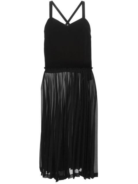 sheer pleated dress