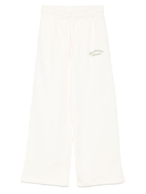 embroidered cotton sweatpants