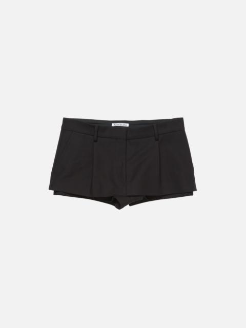 Layered miniskirt - Black