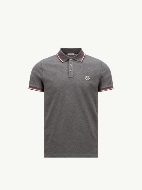 Tricolor-Trimmed Cotton Piquet Polo Shirt