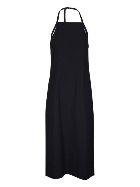 halterneck midi dress