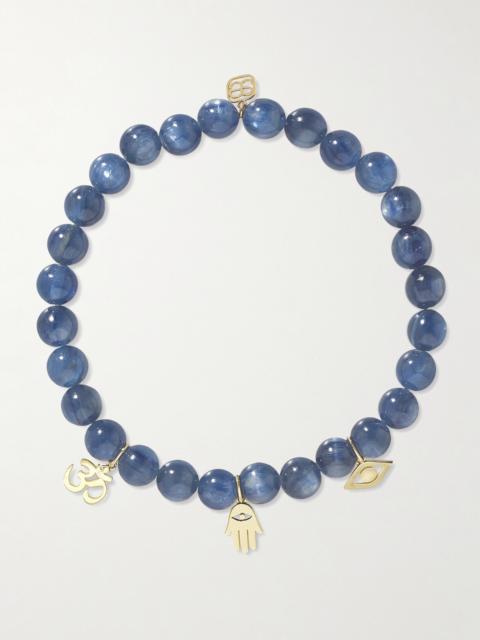 Spiritual Pure 14-karat Gold Kyanite Bracelet