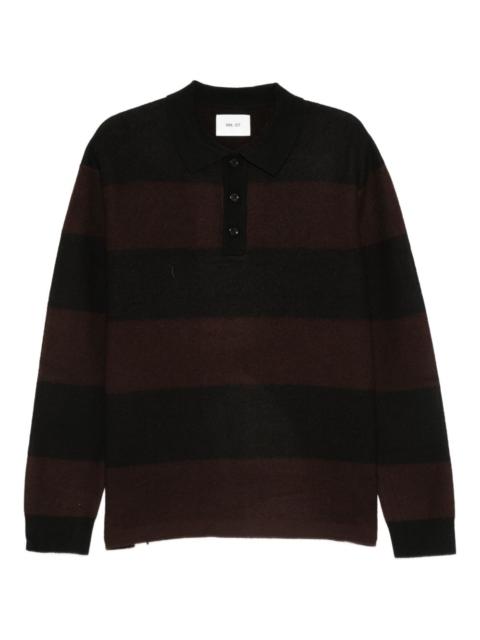 striped wool polo shirt