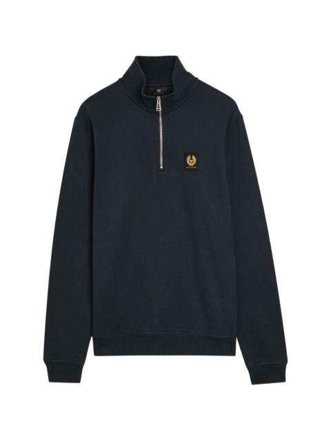 zip-neck sweatshirt