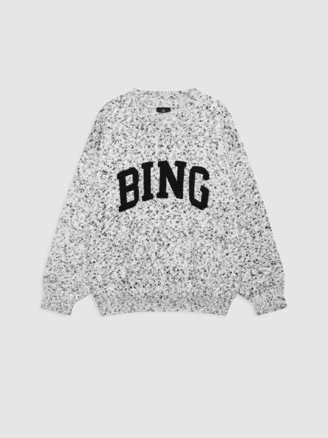 Sydney Crew Sweater Bing - Marled White