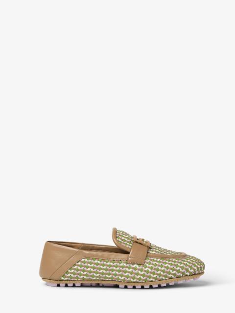 Baguette Multicolor leather loafers